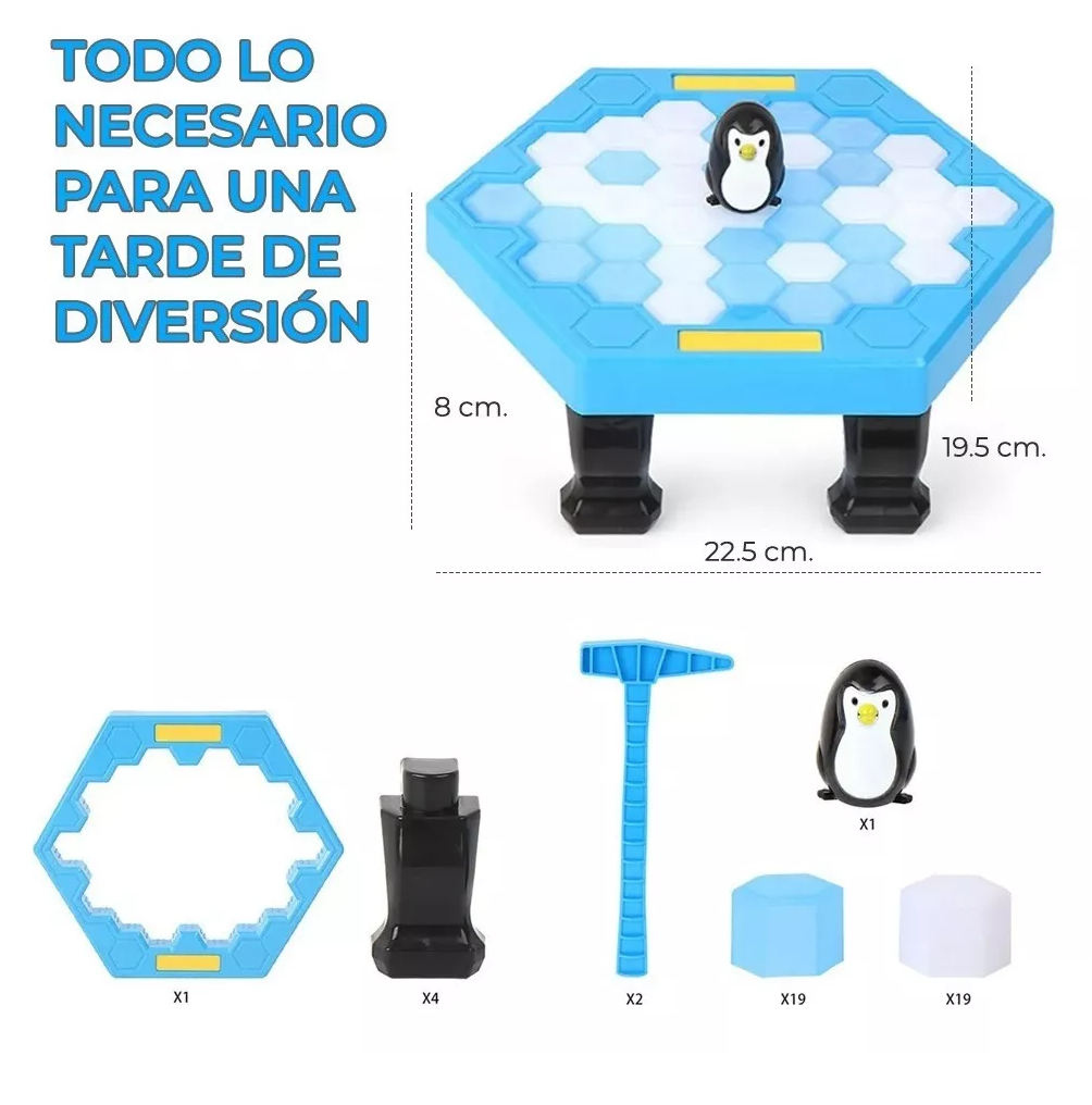 Foto 6 pulgar | Juego de Destreza Salva al Pingüino Rompe Bloques de Hielo para Niños