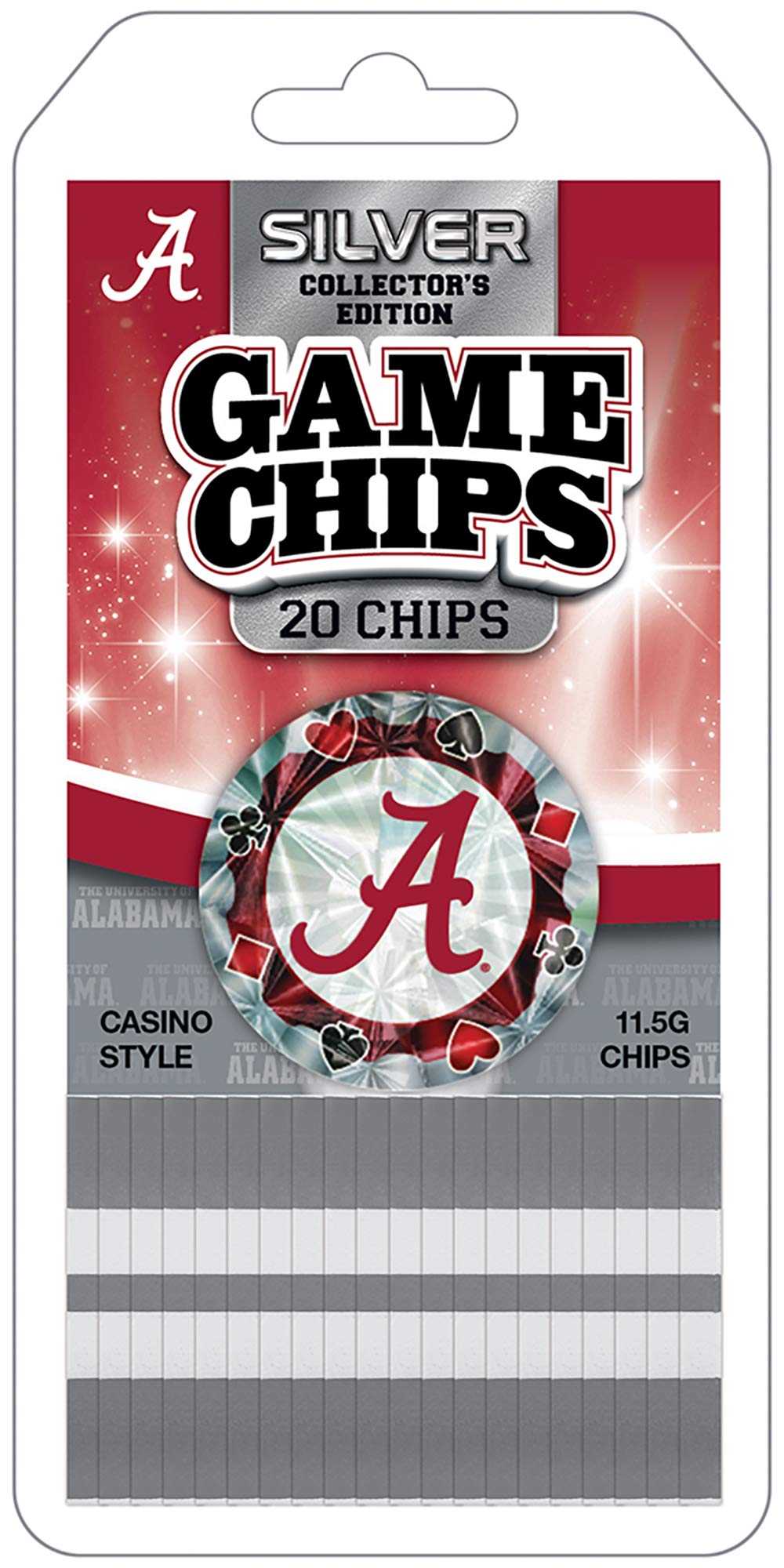 Foto 2 pulgar | Fichas De Póker Masterpieces Casino Ncaa Alabama Crimson Tide - Venta Internacional.