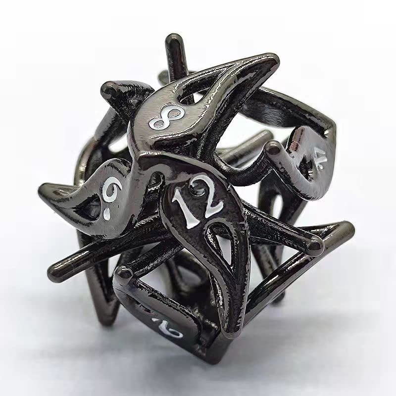 Foto 4 pulgar | Set De Dados De Metal Dnd Para Juegos De Mesa Con Funda Para Dados - Venta Internacional.