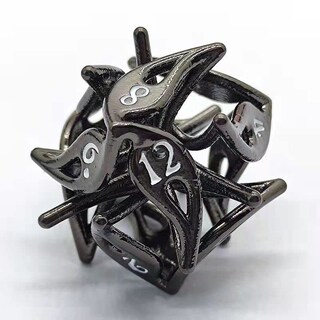 Foto 3 | Set De Dados De Metal Dnd Para Juegos De Mesa Con Funda Para Dados - Venta Internacional.