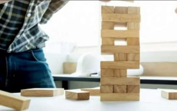 Foto 4 pulgar | Juego De Bloques De Madera Tumbling Tower Para Más De 1 Jugador - Venta Internacional.