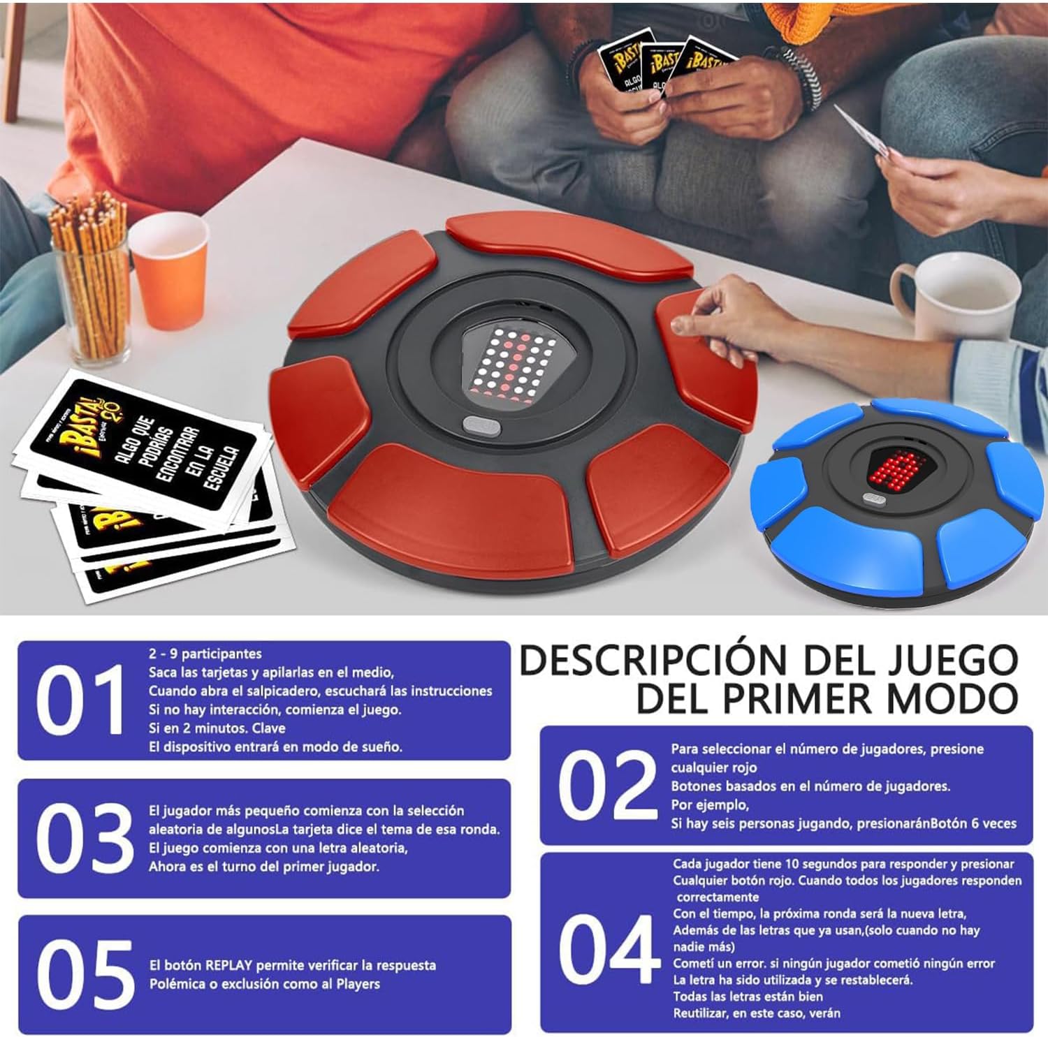 Foto 3 | Juego de Mesa Electronico Basta 2.0