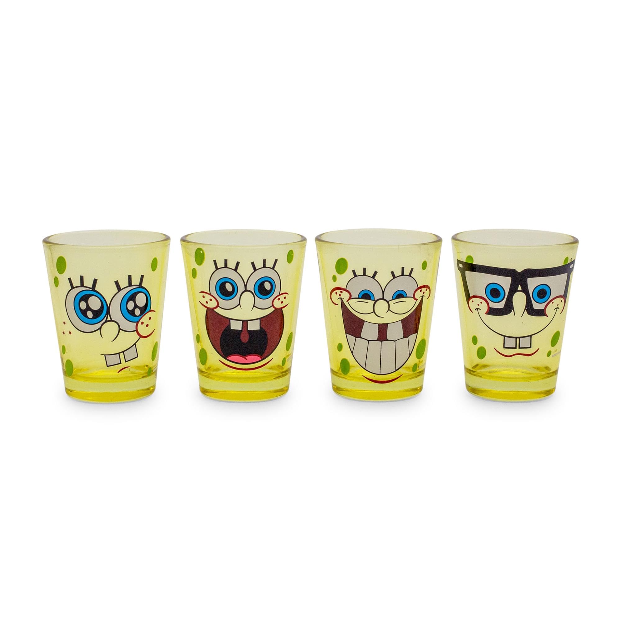Foto 2 pulgar | Juego De Minivasos Silver Buffalo Nickelodeon Bob Esponja, Paquete De 4 - Venta Internacional.