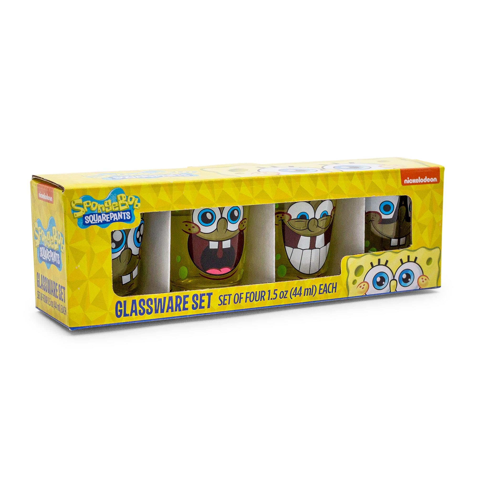 Foto 4 pulgar | Juego De Minivasos Silver Buffalo Nickelodeon Bob Esponja, Paquete De 4 - Venta Internacional.