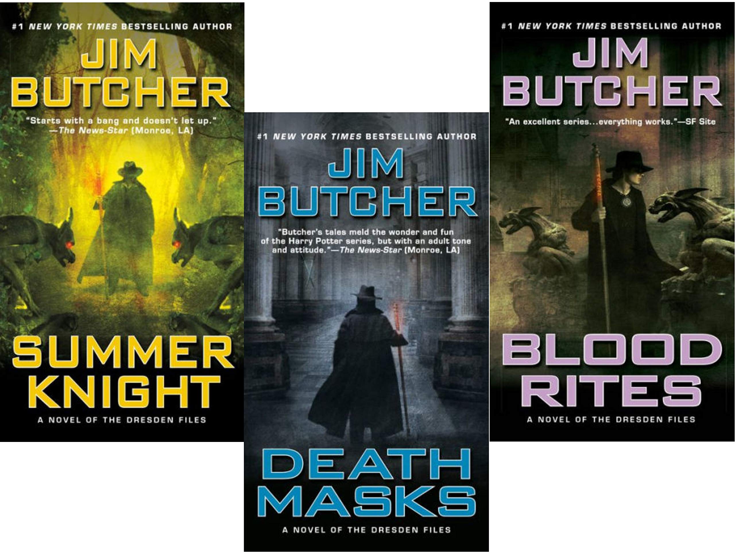 Jim Butcher Set : Summer Knight / Death Masks / Blood Rites - Venta Internacional.