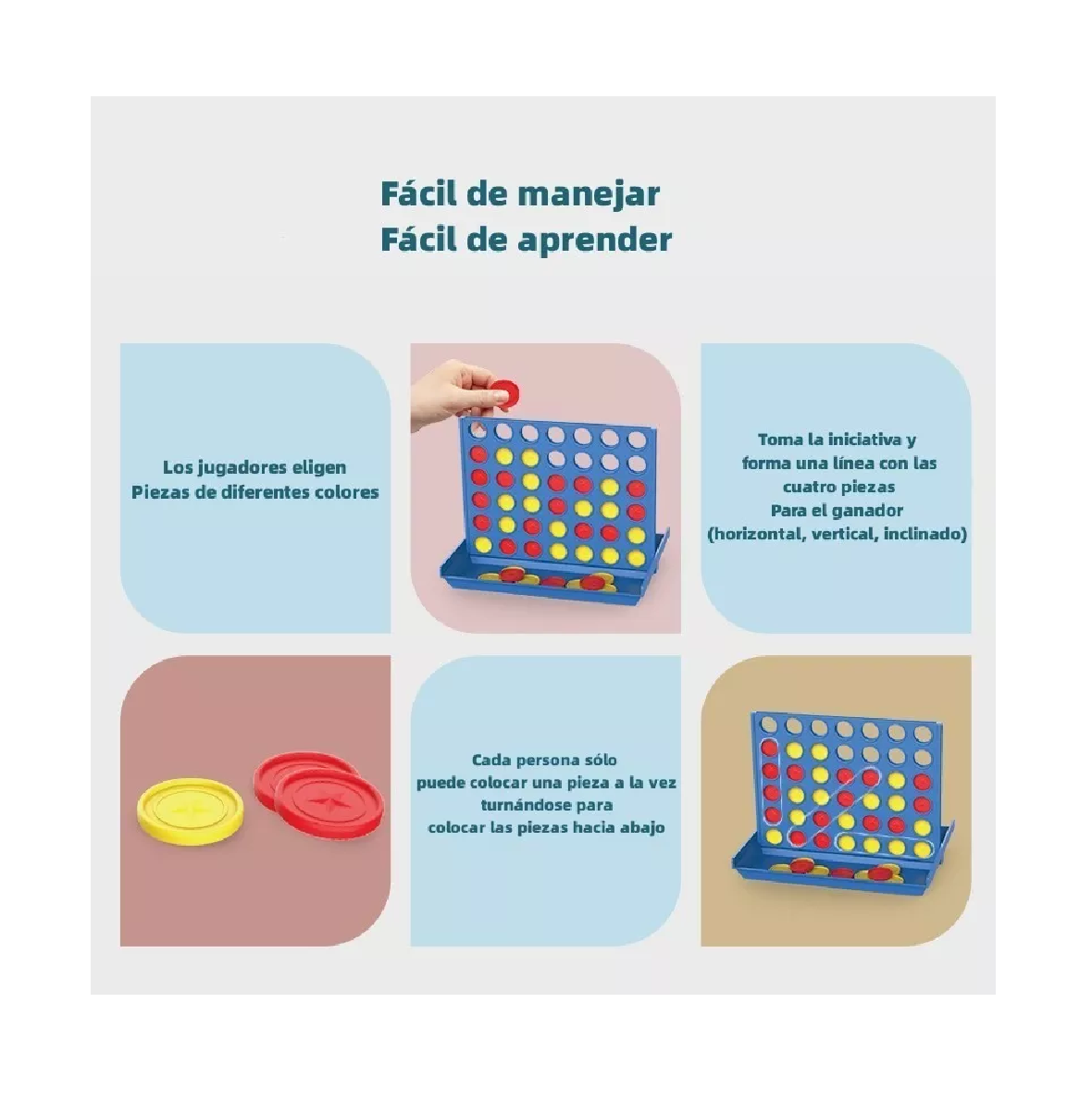 Foto 4 | Juguetes Educativos Lab.g Para Niños Juego Mesa Plegable Azul
