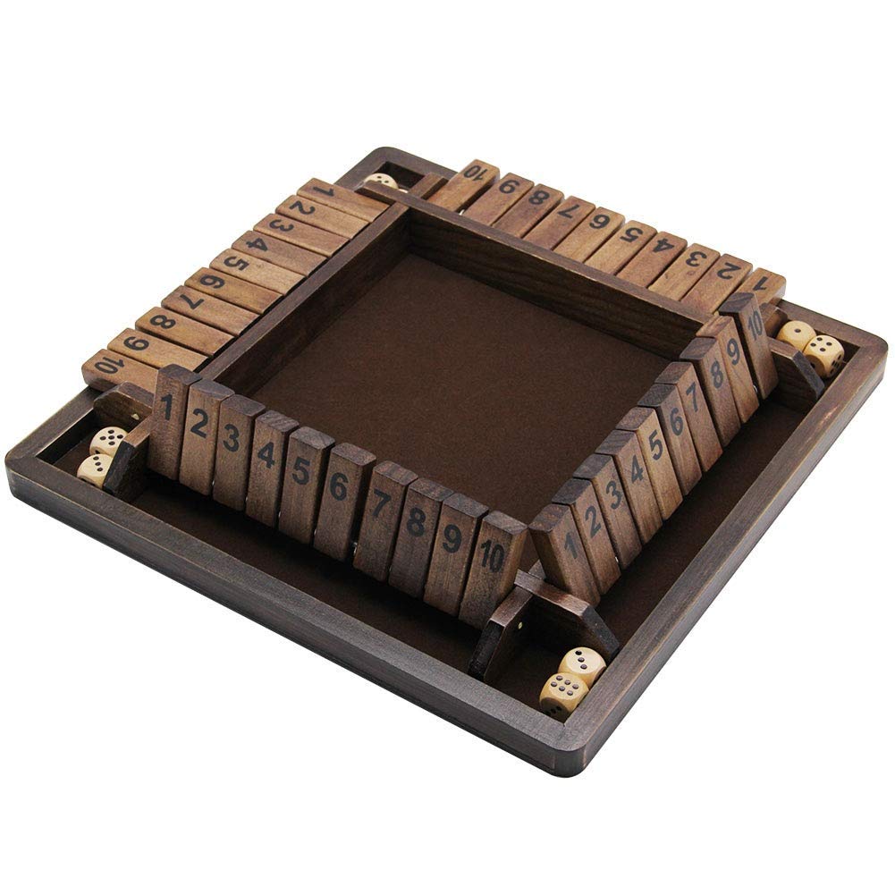 Foto 5 | Juego de Mesa Juegoal Shut The Box para 4 Jugadores de Madera 30 cm - Venta Internacional