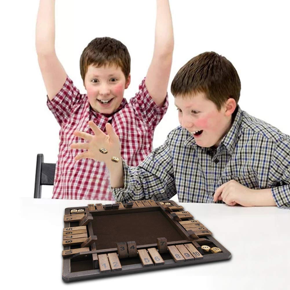 Foto 8 pulgar | Juego de Mesa Juegoal Shut The Box para 4 Jugadores de Madera 30 cm - Venta Internacional