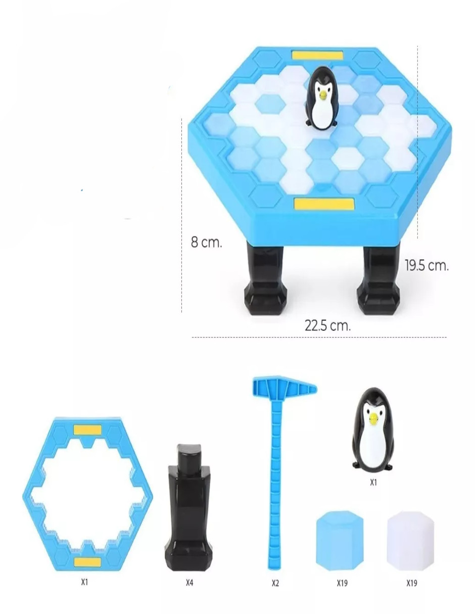 Foto 4 pulgar | Salva Al Pingüino Rompe Bloques De Hielo Juguete Niños Clásica En Español