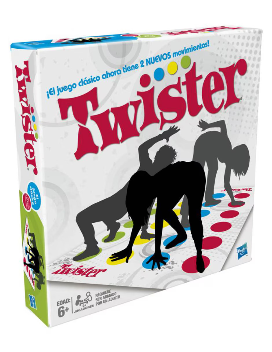 Foto 4 pulgar | Juego De Mesa Twister Hasbro + Termo De Regalo Güish