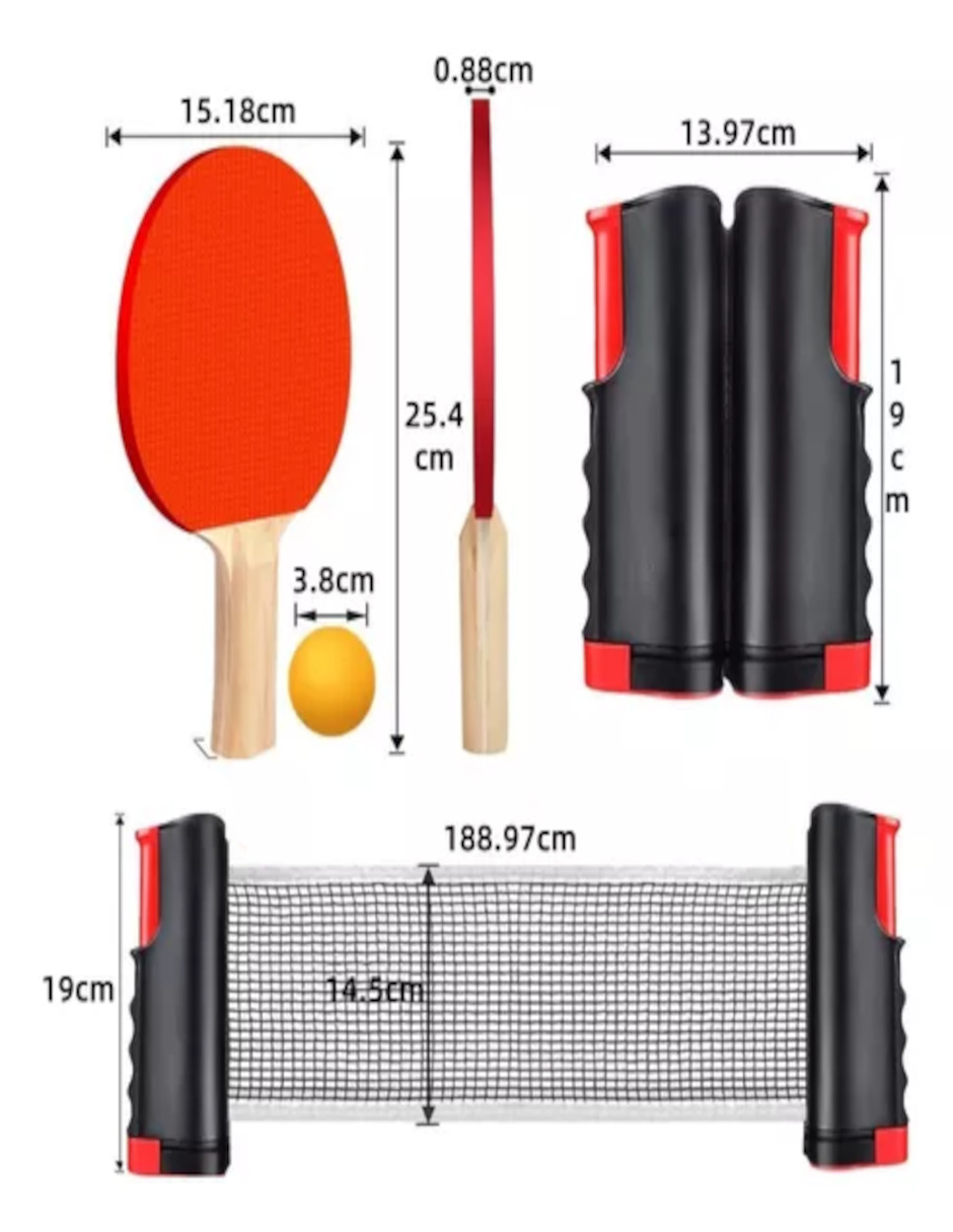 Foto 4 pulgar | Juego De Ping Pong Portátil + Termo Güish De Regalo