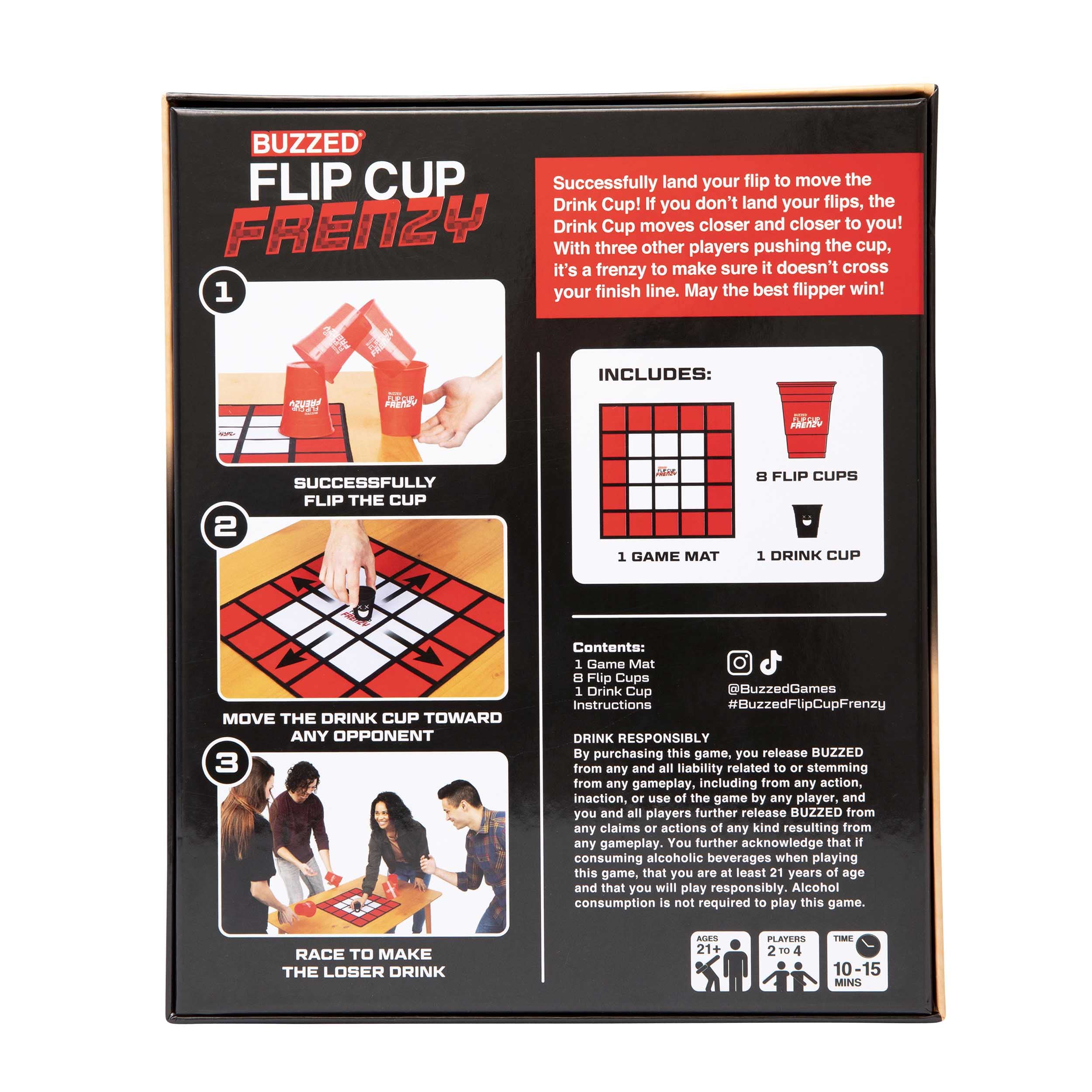 Foto 8 pulgar | Juego Para Beber ¿qué Memes? Buzzed Flip Cup Frenzy - Venta Internacional.