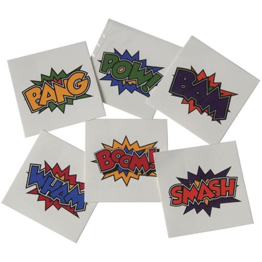Foto 1 | Tatuajes Temporales U.s. Toy Superhero 144 Por Pedido - Venta Internacional.