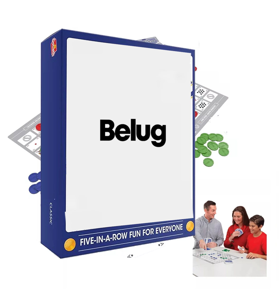 Foto 3 pulgar | Juego De Mesa Belug Estrategia Familiar Juego Cartas 2-12 Jugadors, Gris