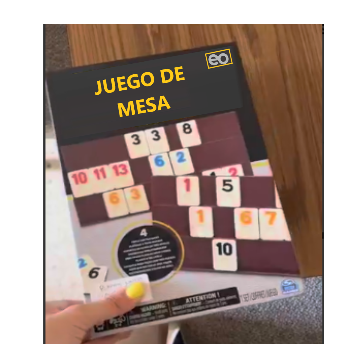 Foto 4 pulgar | Juego De Mesa Rummy-o Eo Safe Imports Esi-8898-1 Multicolor