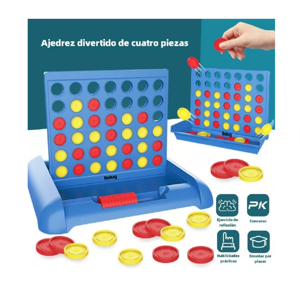 Foto 5 | Juguetes Educativos Para Niños Juego Mesa Plegable Belug, Azul