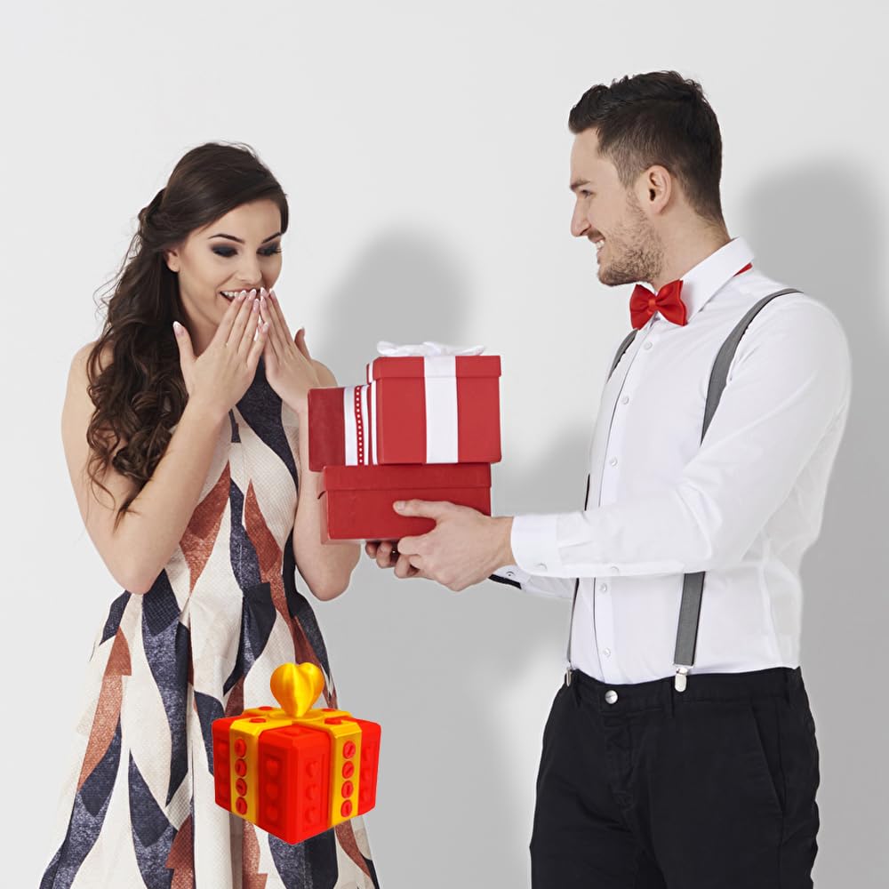 Foto 4 pulgar | Caja De Regalo Molesta Y Divertida, Con Forma De Corazón, Rompecabezas, Bromas, Roja - Venta Internacional.