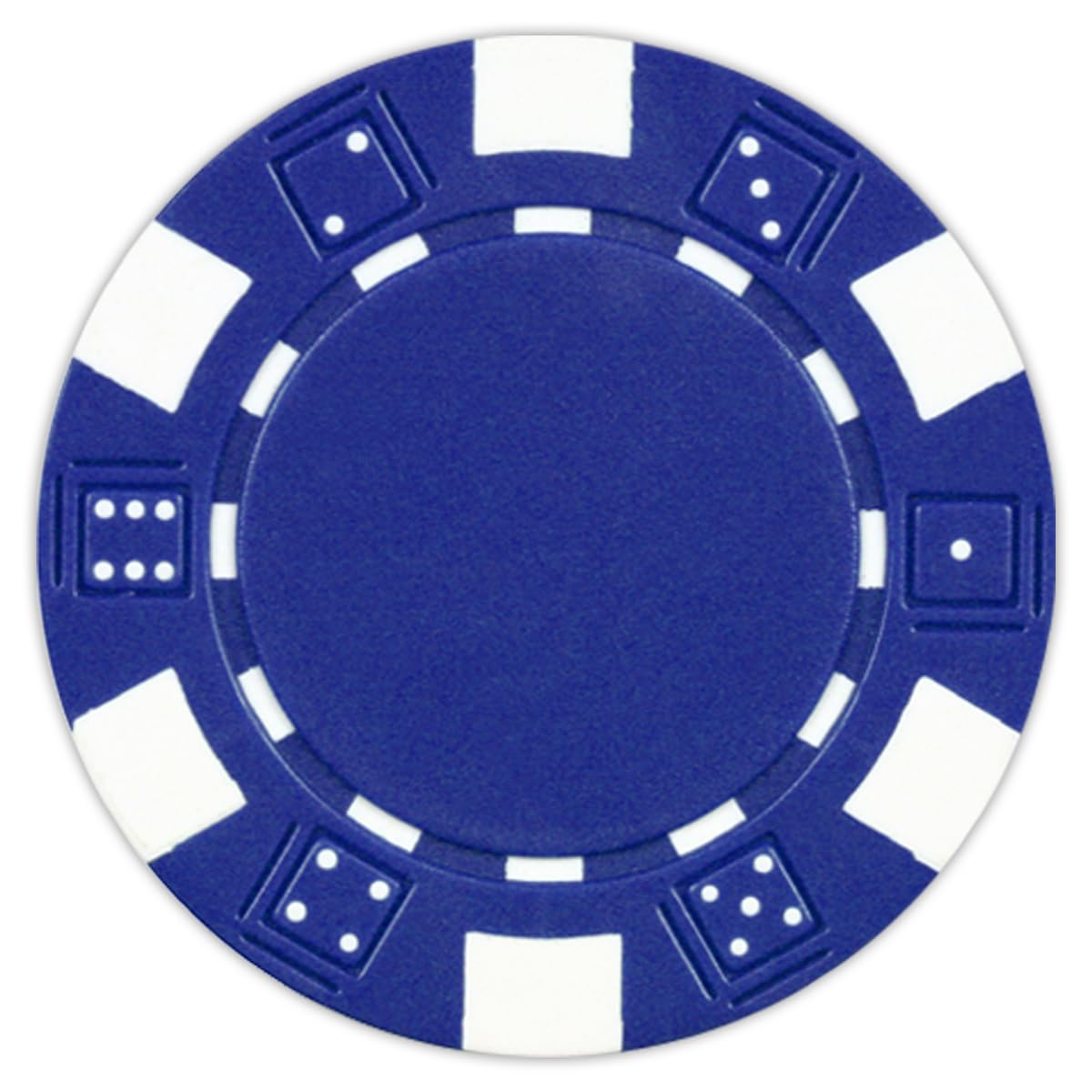 Foto 2 pulgar | Poker Chips Da Vinci 50 Dados Compuestos De Arcilla A Rayas De 11,5 G, Azul - Venta Internacional.