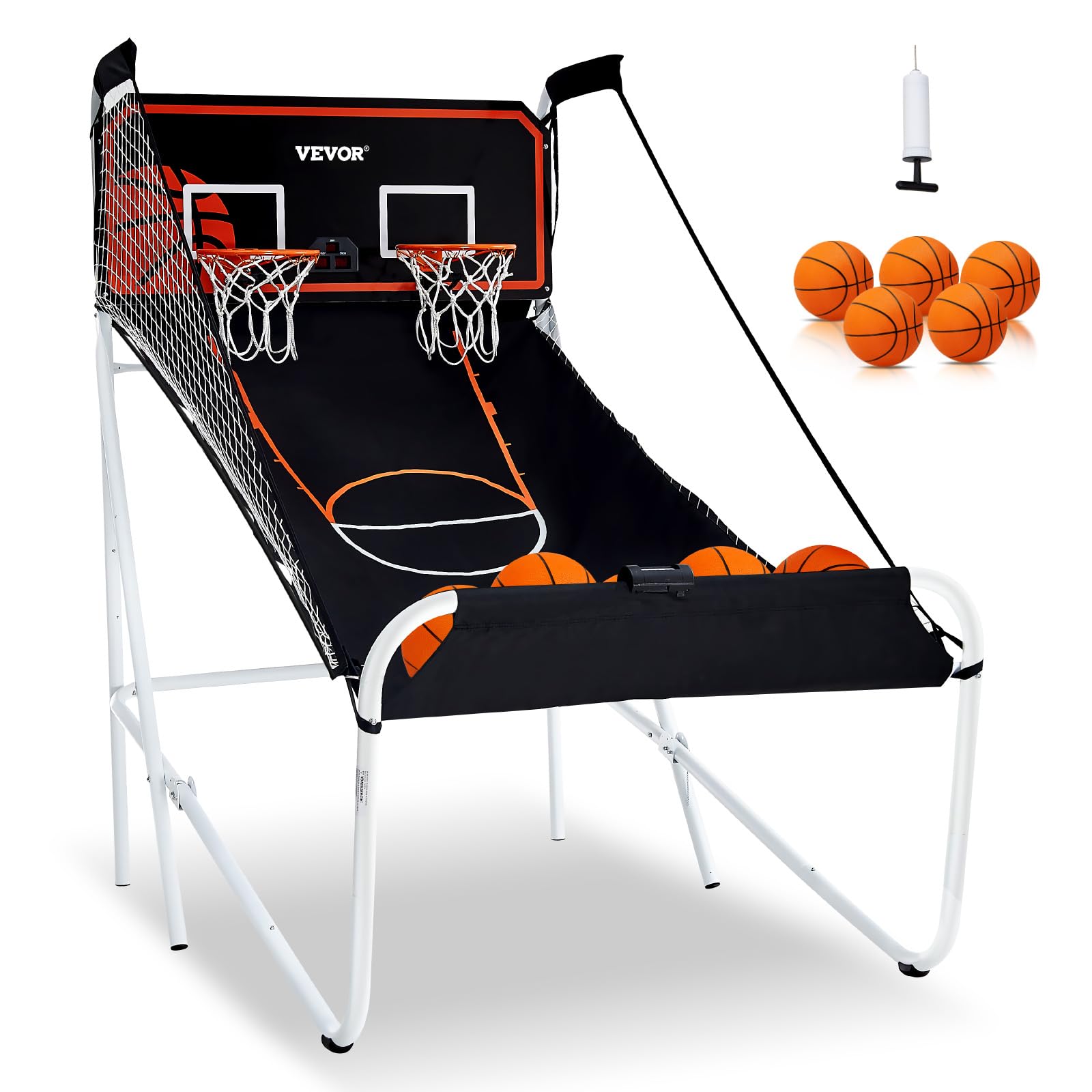 Foto 2 pulgar | Juego Arcade De Baloncesto Vevor Plegable Para 2 Jugadores Con 5 Pelotas - Venta Internacional.
