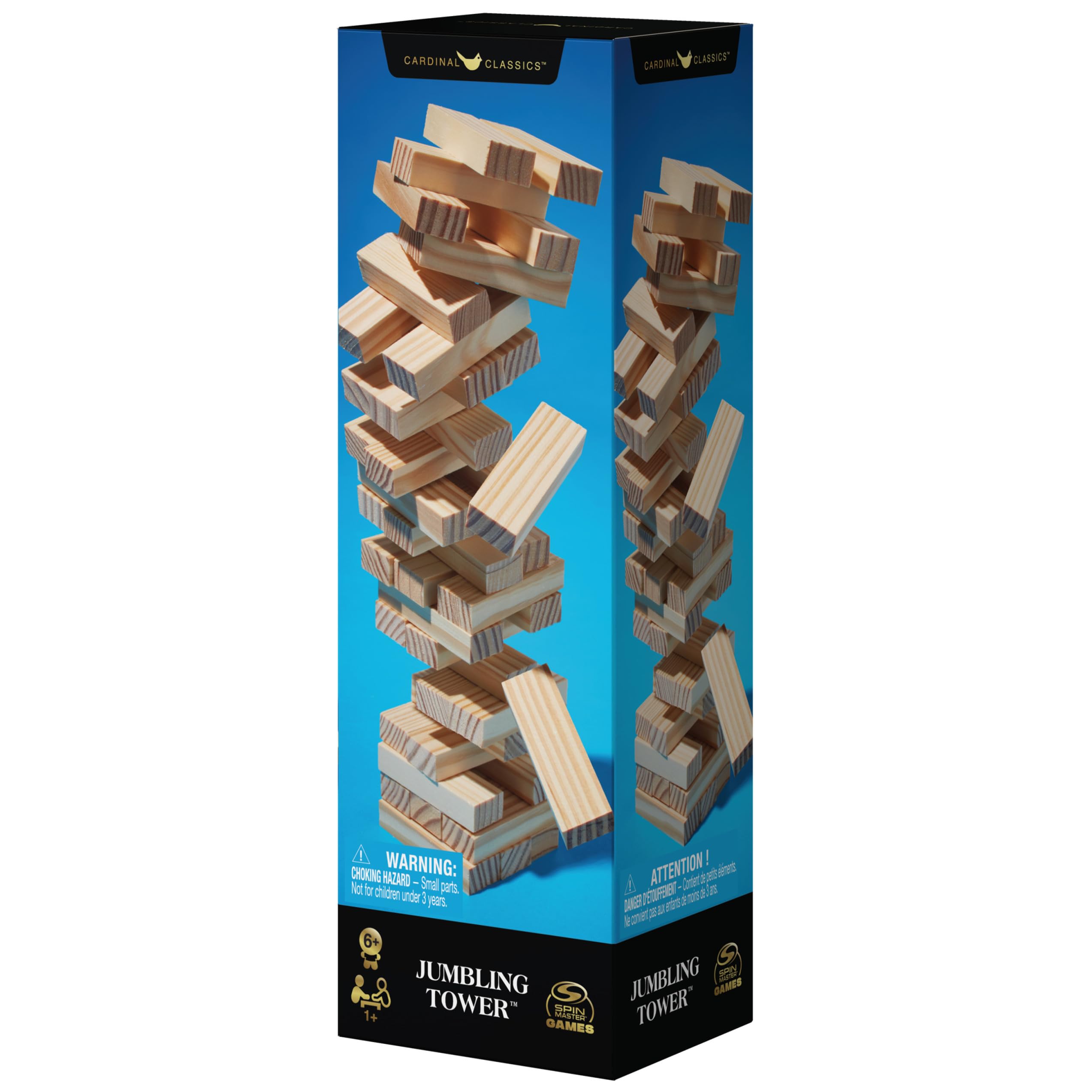 Foto 6 pulgar | Juego De Mesa Spin Master Games Classic Wood Tumbling Tower - Venta Internacional.