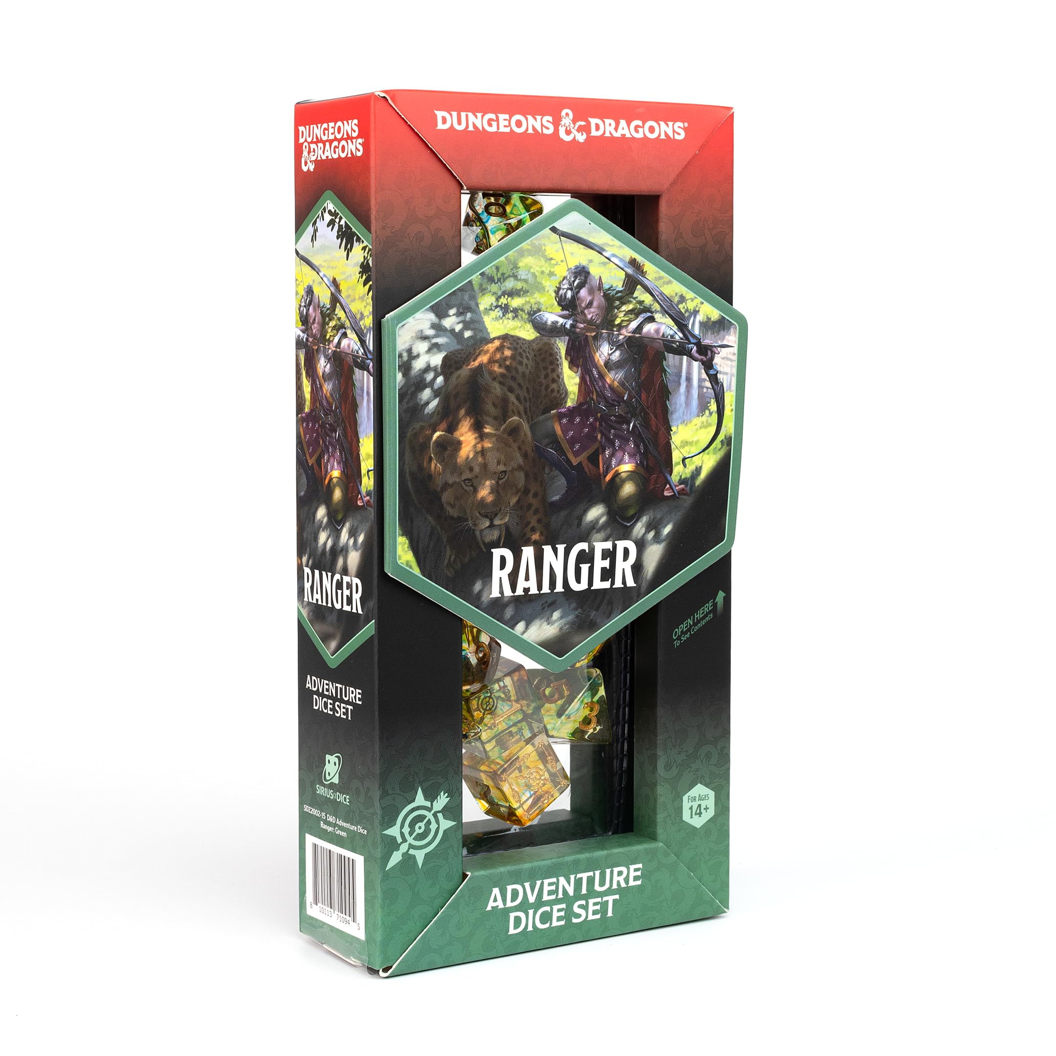 Set De Dados D&d Adventure (clase Ranger: Verde) Para Niveles 1-10 - Venta Internacional.