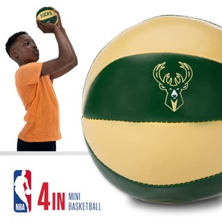 Foto 3 | Balones De Baloncesto De Juguete Franklin Sports Nba Milwaukee Bucks, Paquete De 2 - Venta Internacional.