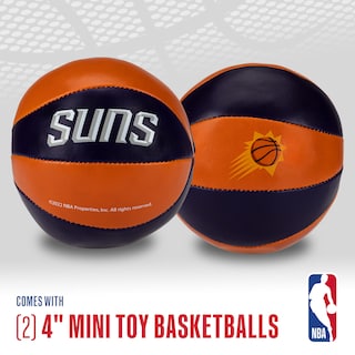 Foto 2 | Balones De Baloncesto De Juguete Franklin Sports Nba Phoenix Suns De 4 Pulgadas, Paquete De 2 - Venta Internacional.