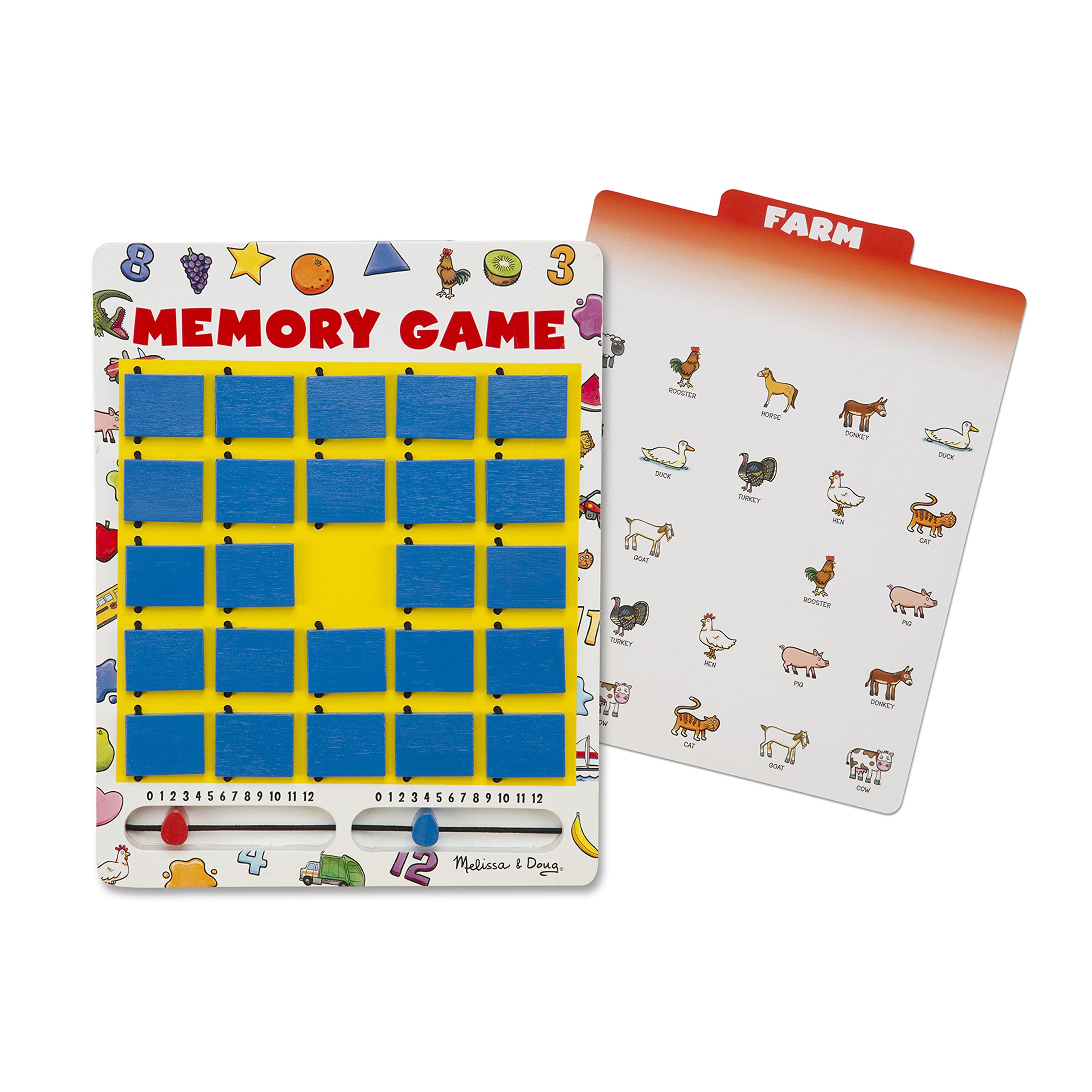 Foto 2 pulgar | Juego De Memoria Melissa & Doug Flip To Win Travel Con Tabla De Madera - Venta Internacional.