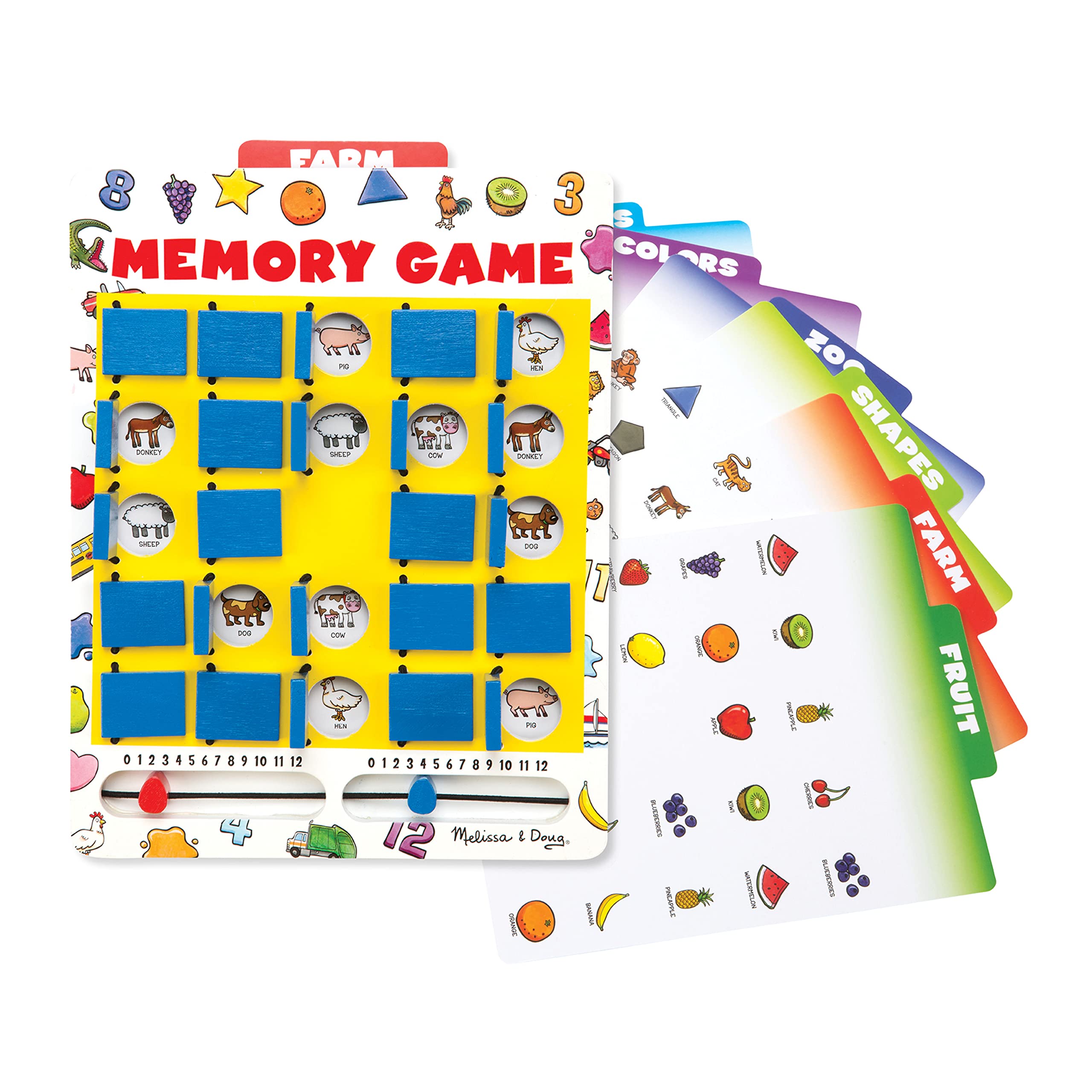 Foto 5 pulgar | Juego De Memoria Melissa & Doug Flip To Win Travel Con Tabla De Madera - Venta Internacional.