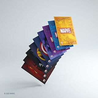 Foto 5 | Fundas Para Cartas Fantasy Flight Games Gamegenic Marvel Captain America - Venta Internacional.
