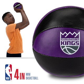 Foto 3 | Balones De Baloncesto De Juguete Franklin Sports Nba Sacramento Kings De 4 Pulgadas, Paquete De 2 - Venta Internacional.