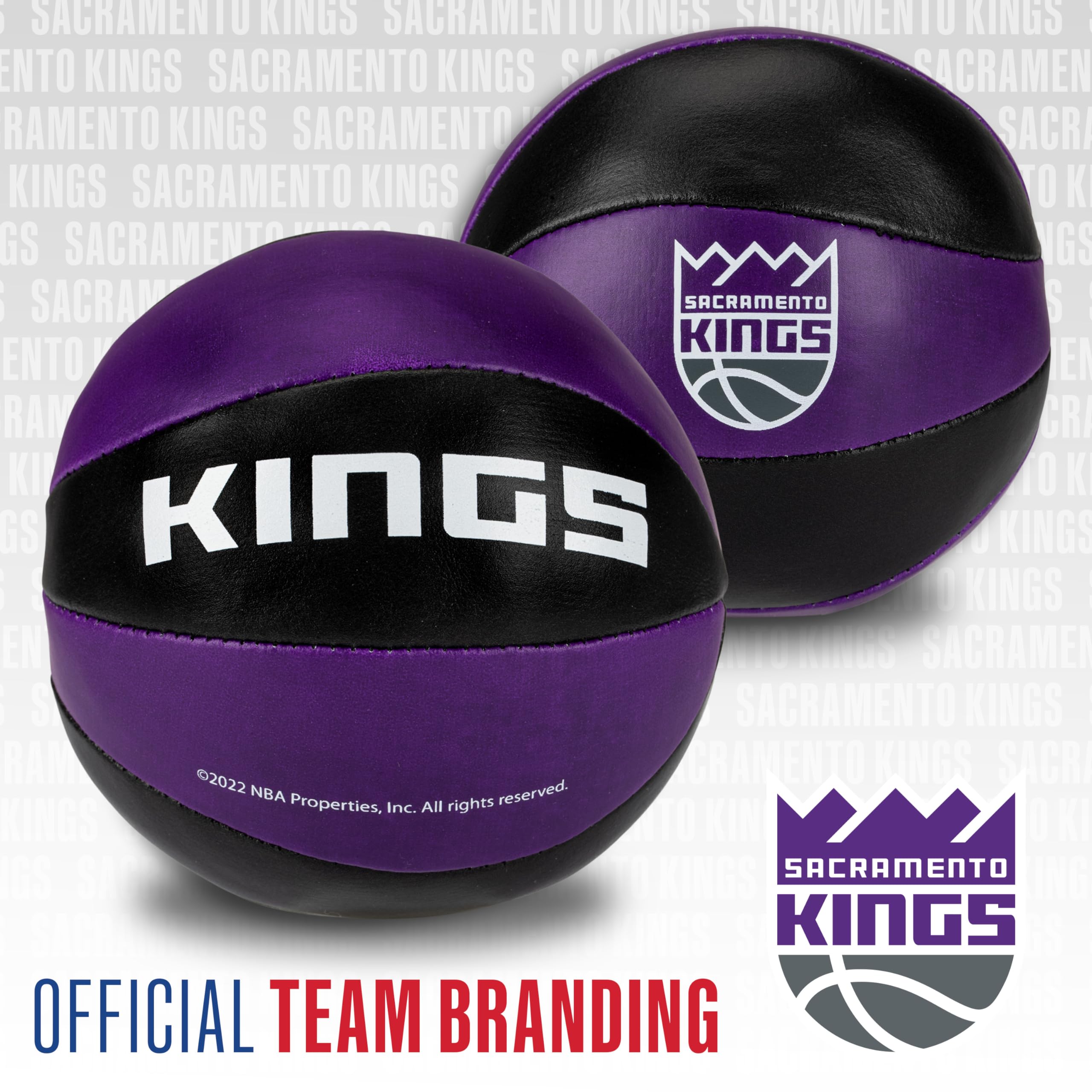 Foto 4 | Balones De Baloncesto De Juguete Franklin Sports Nba Sacramento Kings De 4 Pulgadas, Paquete De 2 - Venta Internacional.