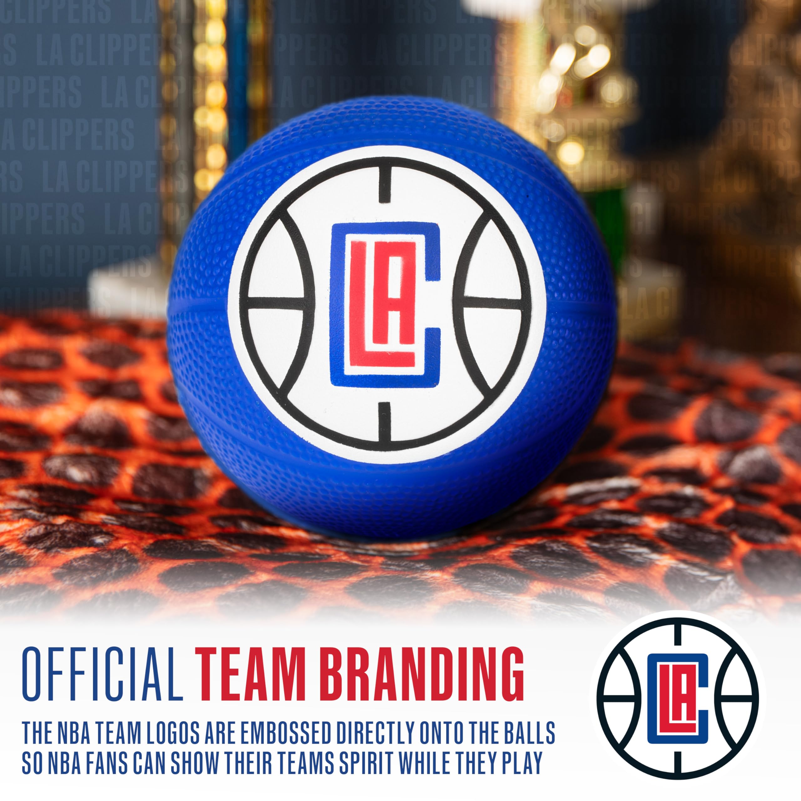 Foto 5 pulgar | Minibásquetbol De Espuma Franklin Sports Nba Los Angeles Clippers - Venta Internacional.
