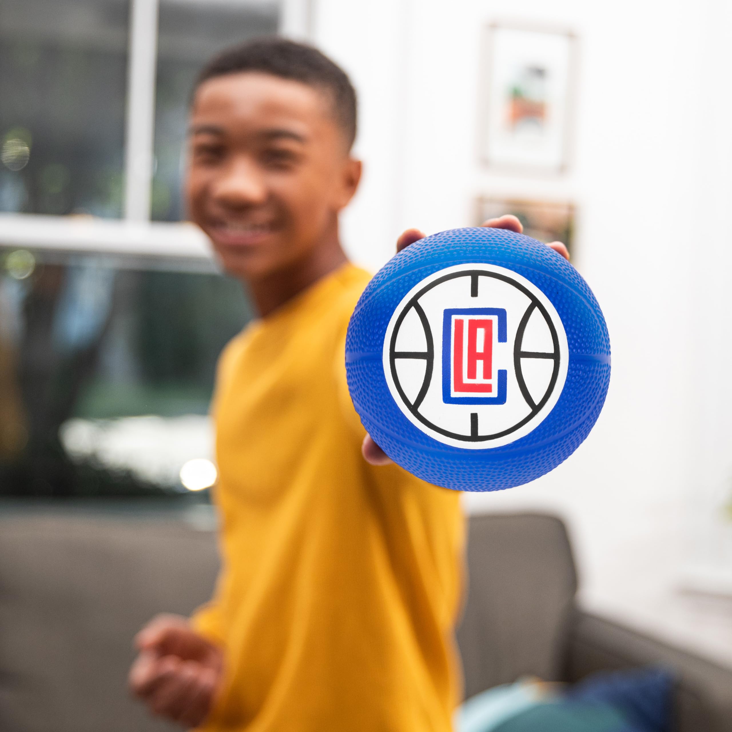 Foto 8 pulgar | Minibásquetbol De Espuma Franklin Sports Nba Los Angeles Clippers - Venta Internacional.