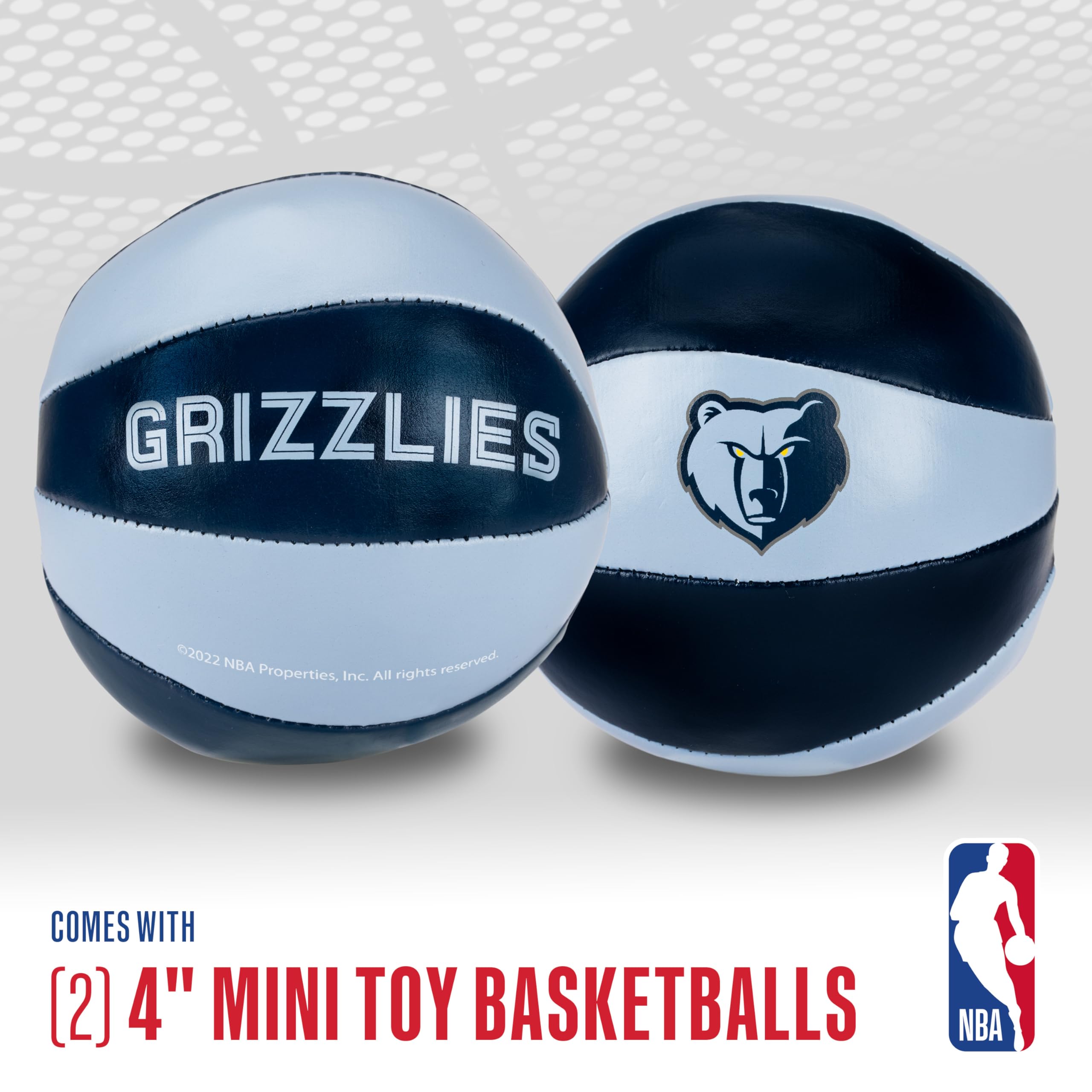 Foto 2 | Balones De Baloncesto De Juguete Franklin Sports Nba Memphis Grizzlies, Paquete De 2 - Venta Internacional.
