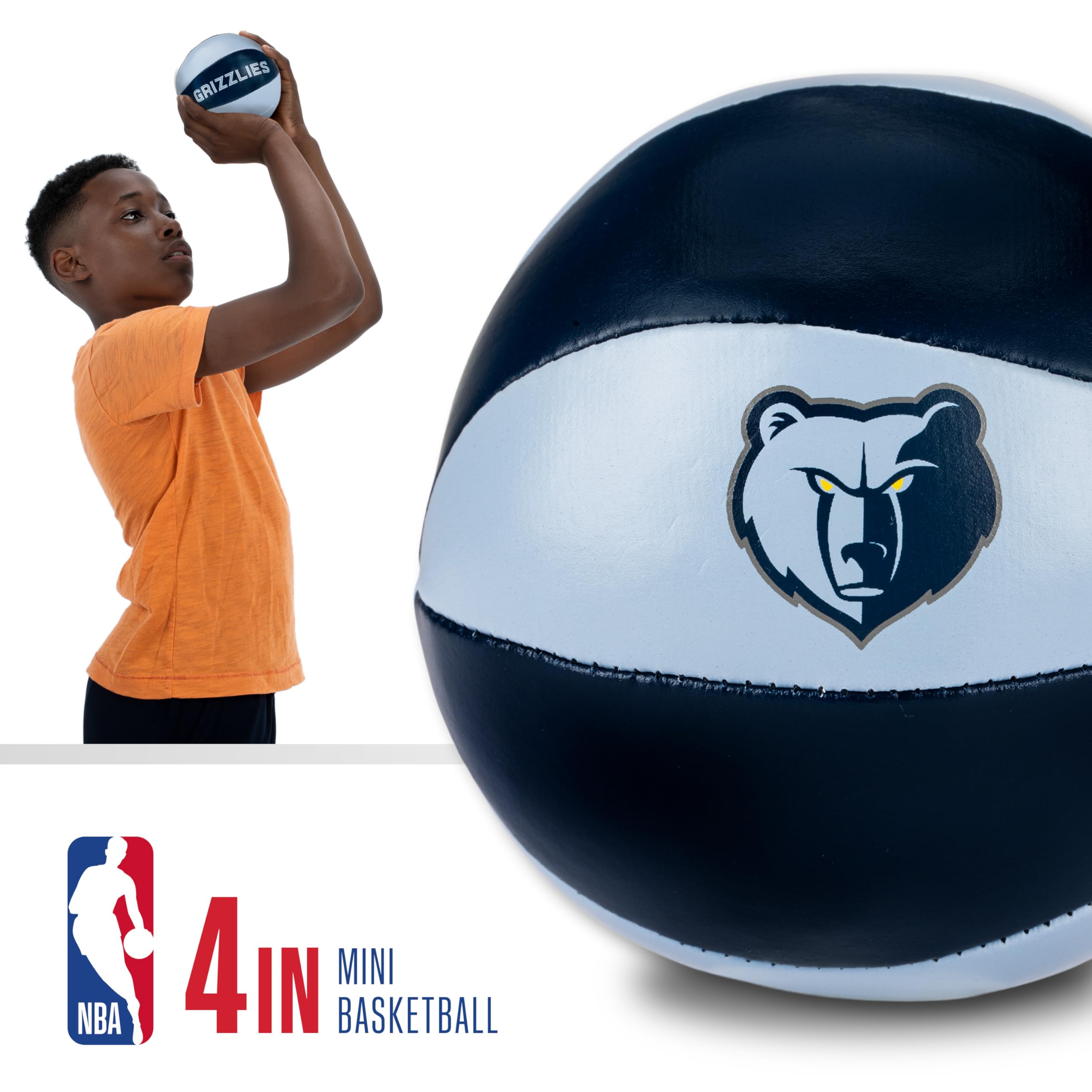 Foto 3 | Balones De Baloncesto De Juguete Franklin Sports Nba Memphis Grizzlies, Paquete De 2 - Venta Internacional.