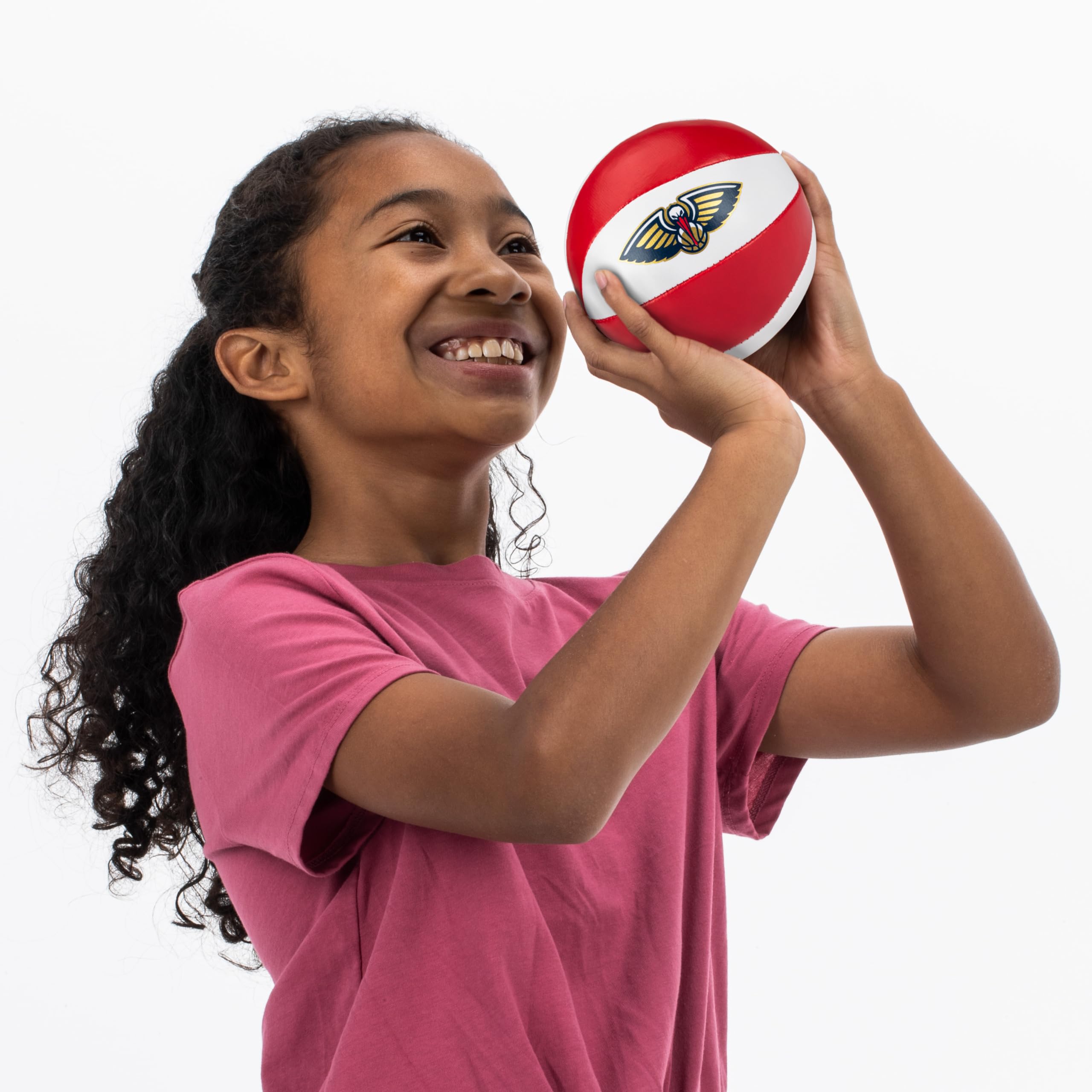 Foto 7 | Balones De Baloncesto De Juguete Franklin Sports Nba New Orleans Pelicans, Paquete De 2 - Venta Internacional.