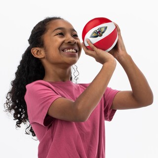 Foto 7 | Balones De Baloncesto De Juguete Franklin Sports Nba New Orleans Pelicans, Paquete De 2 - Venta Internacional.