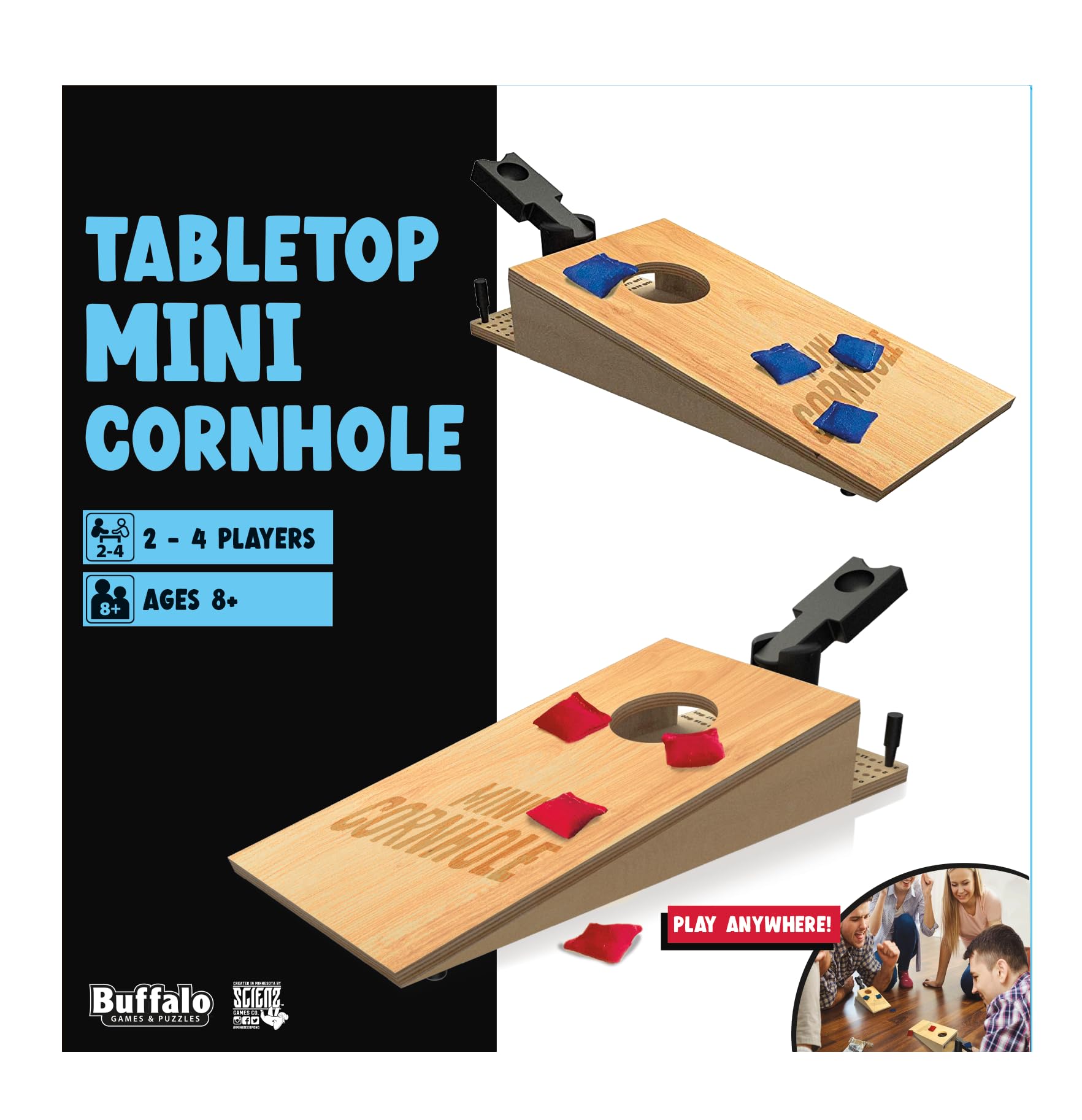 Foto 3 pulgar | Juego De Mesa Mini Cornhole: Buffalo Games Toss Across 8+ - Venta Internacional.