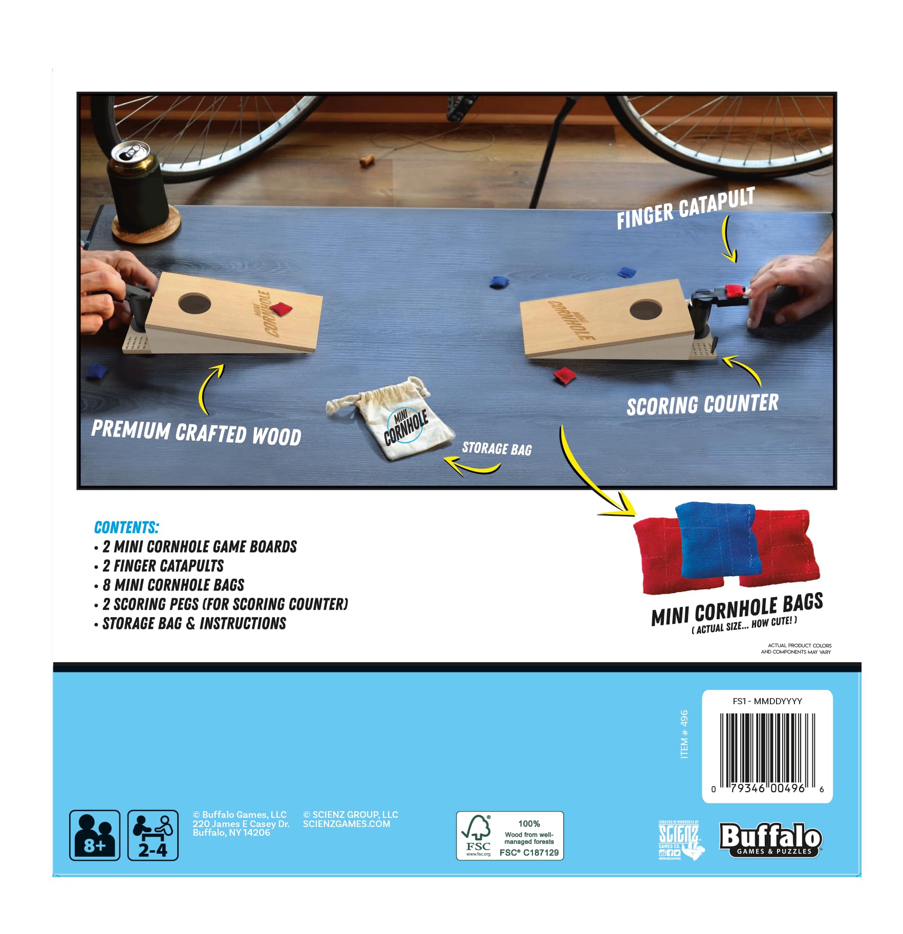 Foto 4 pulgar | Juego De Mesa Mini Cornhole: Buffalo Games Toss Across 8+ - Venta Internacional.