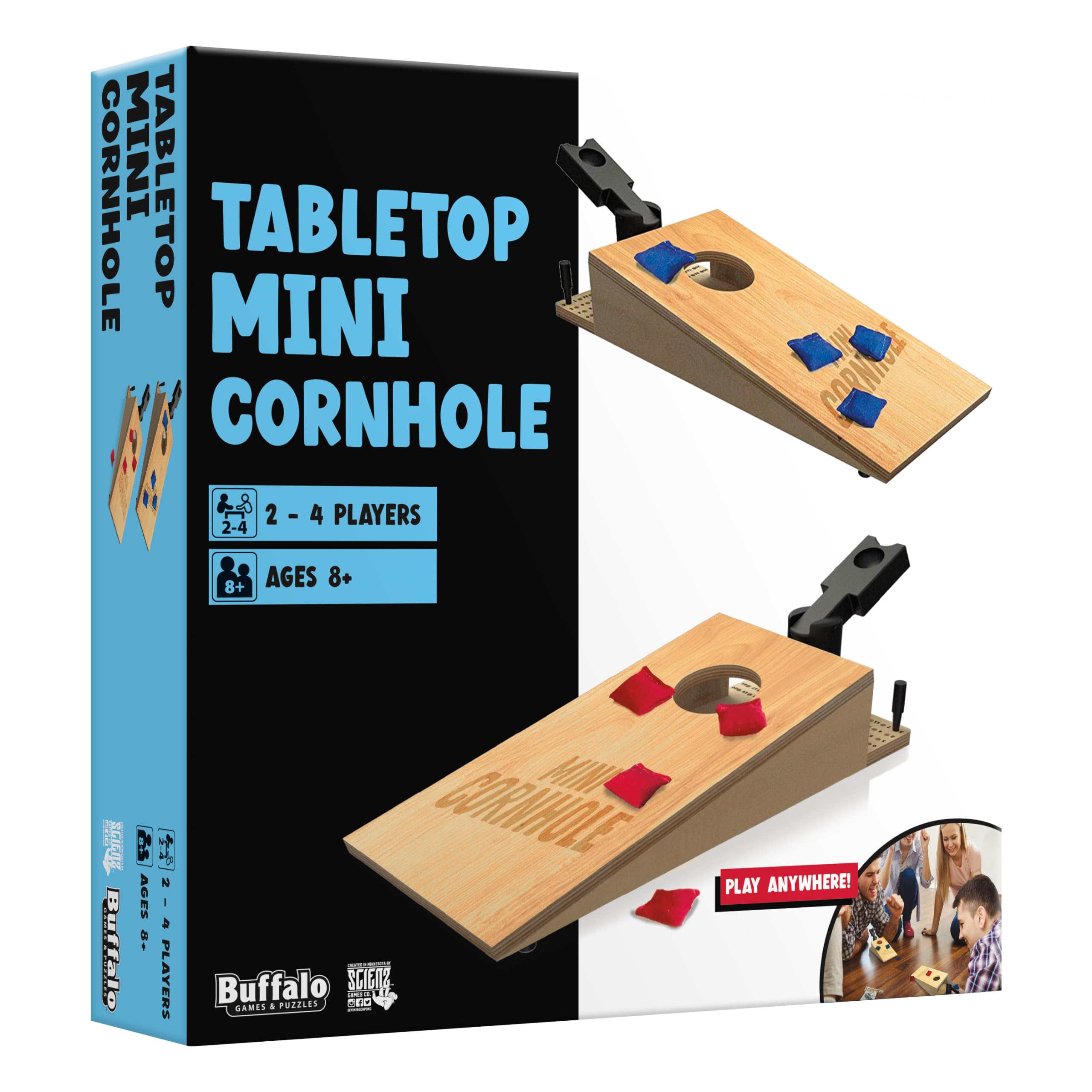 Foto 5 pulgar | Juego De Mesa Mini Cornhole: Buffalo Games Toss Across 8+ - Venta Internacional.