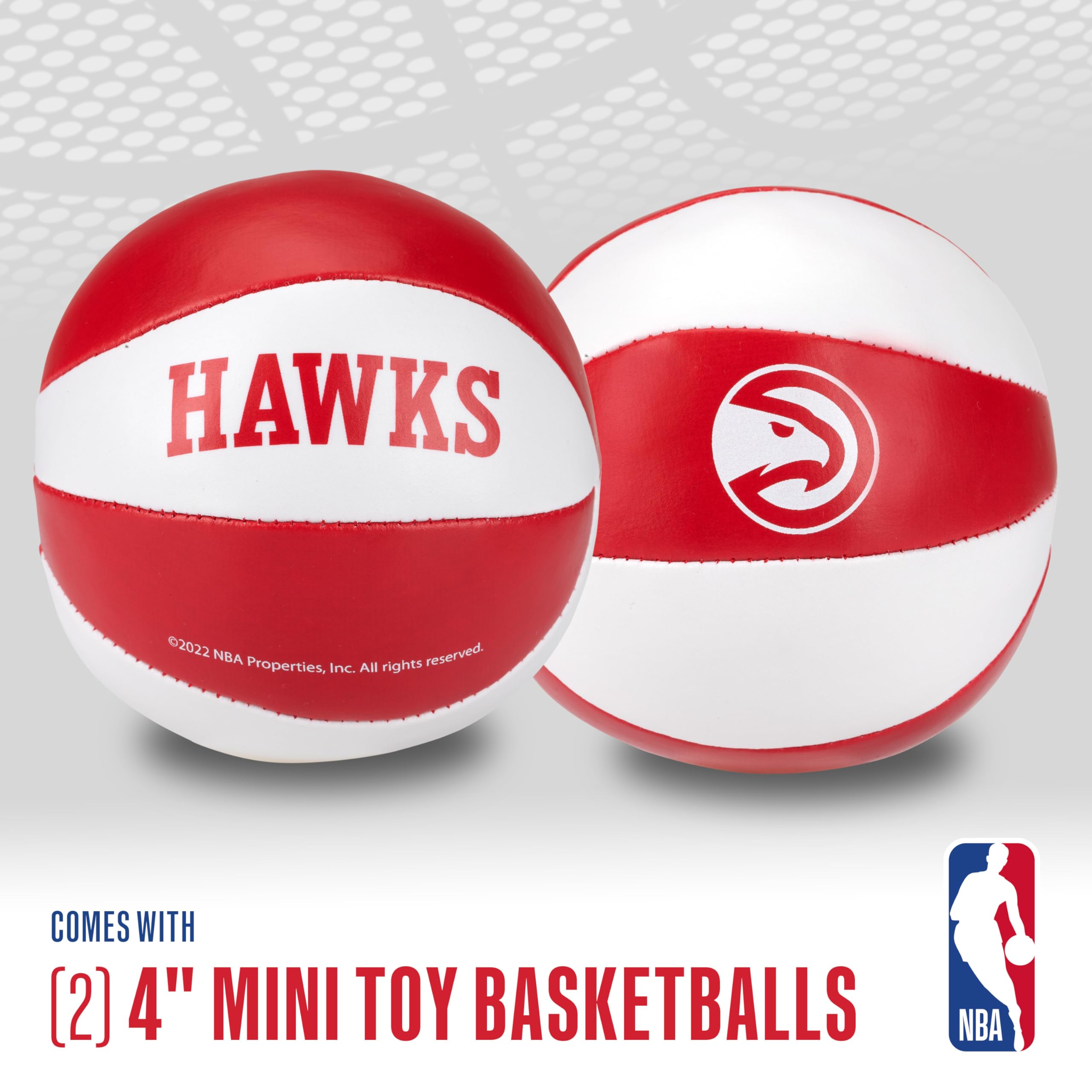 Foto 3 pulgar | Balones De Baloncesto De Juguete Franklin Sports Nba Atlanta Hawks De 4 Pulgadas, Paquete De 2 - Venta Internacional.