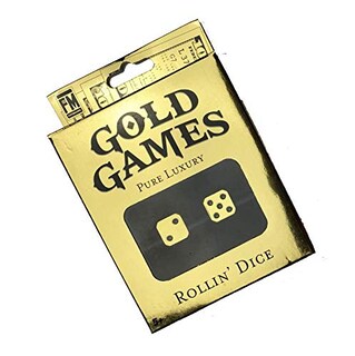 Foto 1 | Set De Dados Gold Games Gold, 2 Unidades, Aleación Metálica Resistente Al Agua - Venta Internacional.