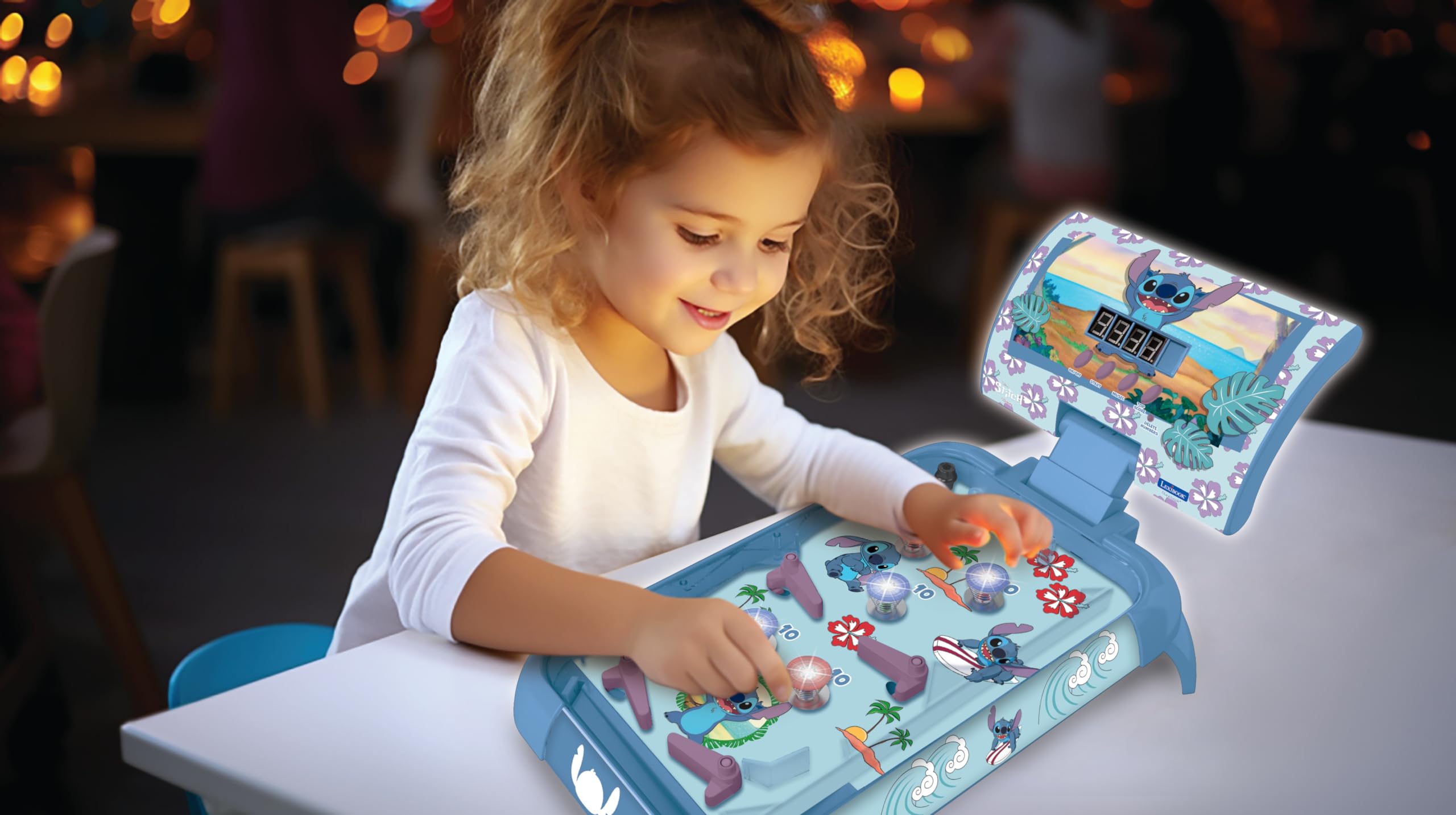 Foto 5 pulgar | Mesa Electrónica Pinball Lexibook Disney Stitch Jg610d Azul - Venta Internacional.