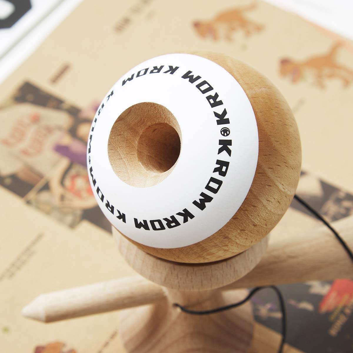 Foto 6 | Kendama Toy Krom Pop Naked Mejora El Equilibrio, Los Reflejos Y La Creatividad - Venta Internacional.