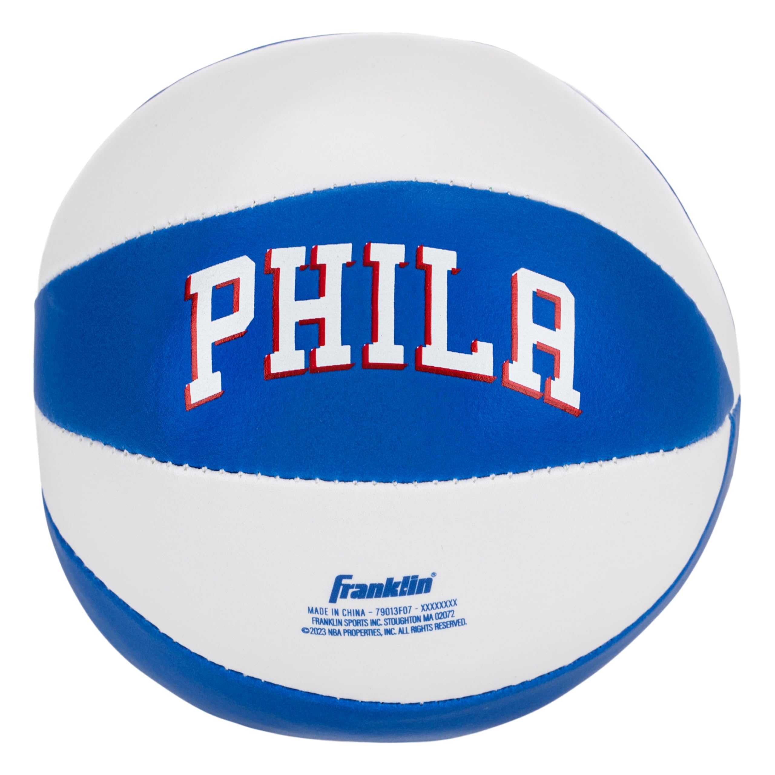 Foto 6 pulgar | Balones De Baloncesto De Juguete Franklin Sports Nba Philadelphia 76ers, Paquete De 2 - Venta Internacional.