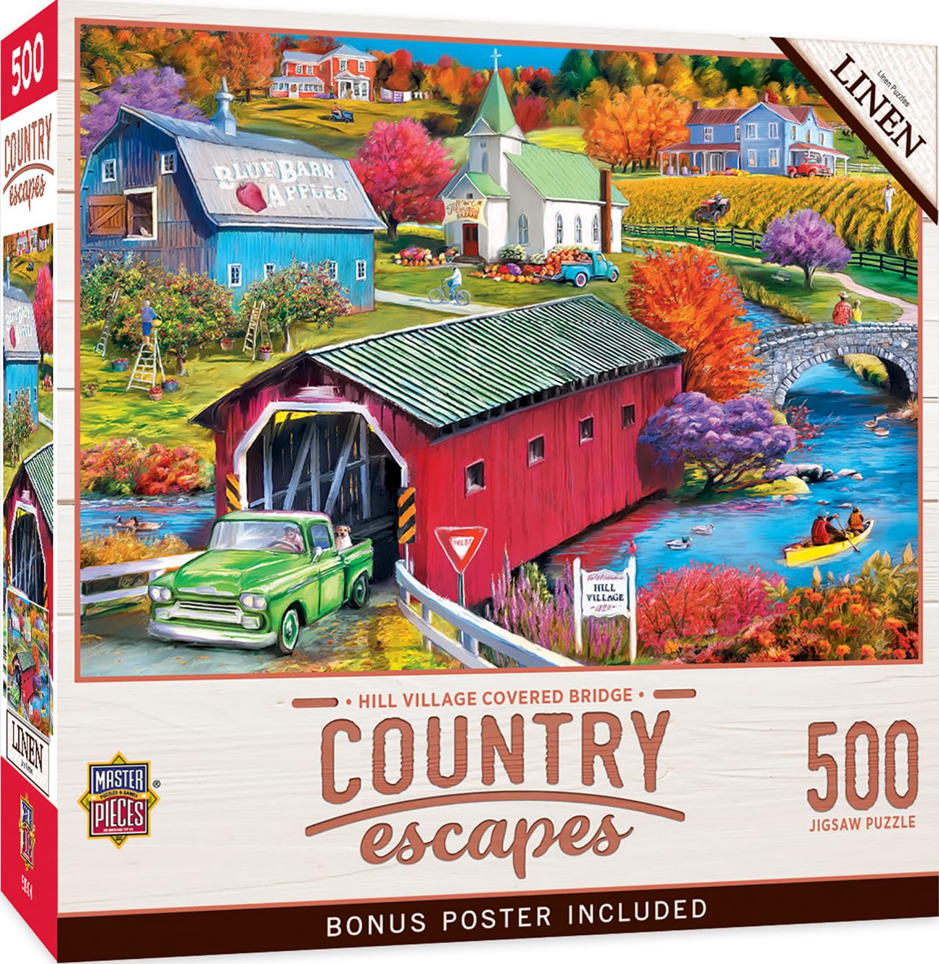 Foto 1 | Puzzle Masterpieces Country Escapes Hill Village, 500 Piezas - Venta Internacional.
