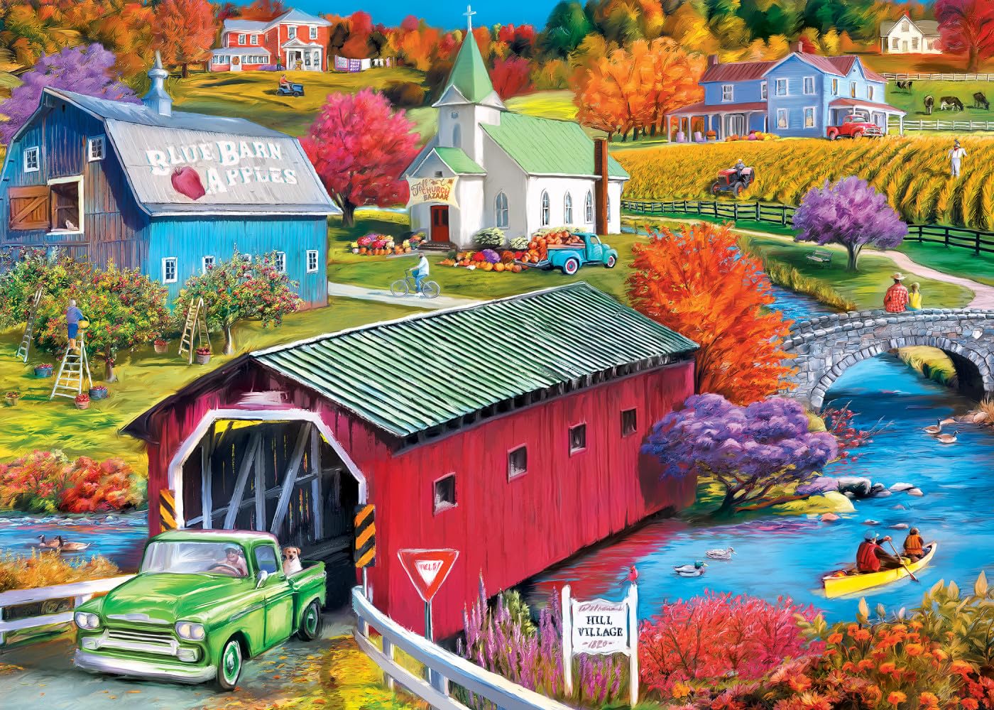 Foto 3 pulgar | Puzzle Masterpieces Country Escapes Hill Village, 500 Piezas - Venta Internacional.
