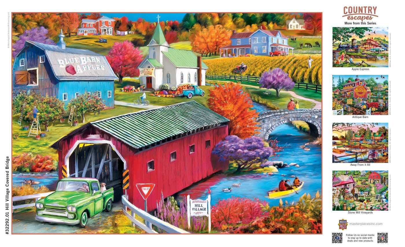 Foto 4 | Puzzle Masterpieces Country Escapes Hill Village, 500 Piezas - Venta Internacional.