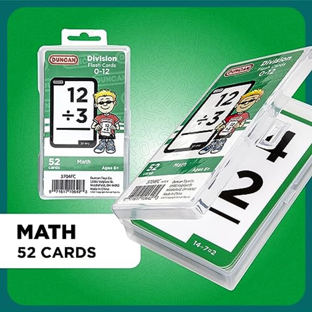 Foto 6 pulgar | Flash Cards Duncan Division Verde Y Blanco Con Funda Protectora - Venta Internacional.